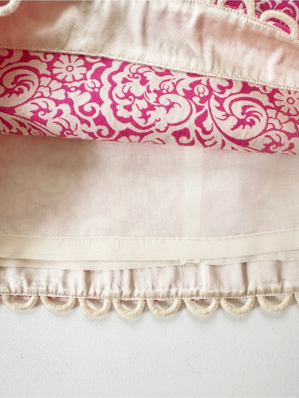 Lilly Pulitzer Pink Damask Classic Vintage Shift Dress with Scalloped Loop Hem - Picture 6 of 10
